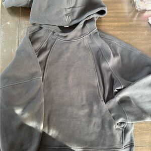 Black lulu hoodie scuba